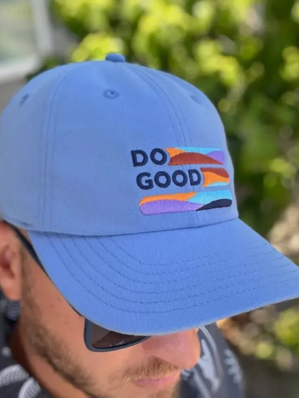 Cotopaxi Do Good Stripe Dad Hat Adjustable Blue Outdoors Ball Cap Baseball